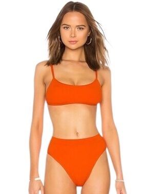 L*Space Gemma Bikini Top (JUST TOP) in Poppy Size M- NWOT